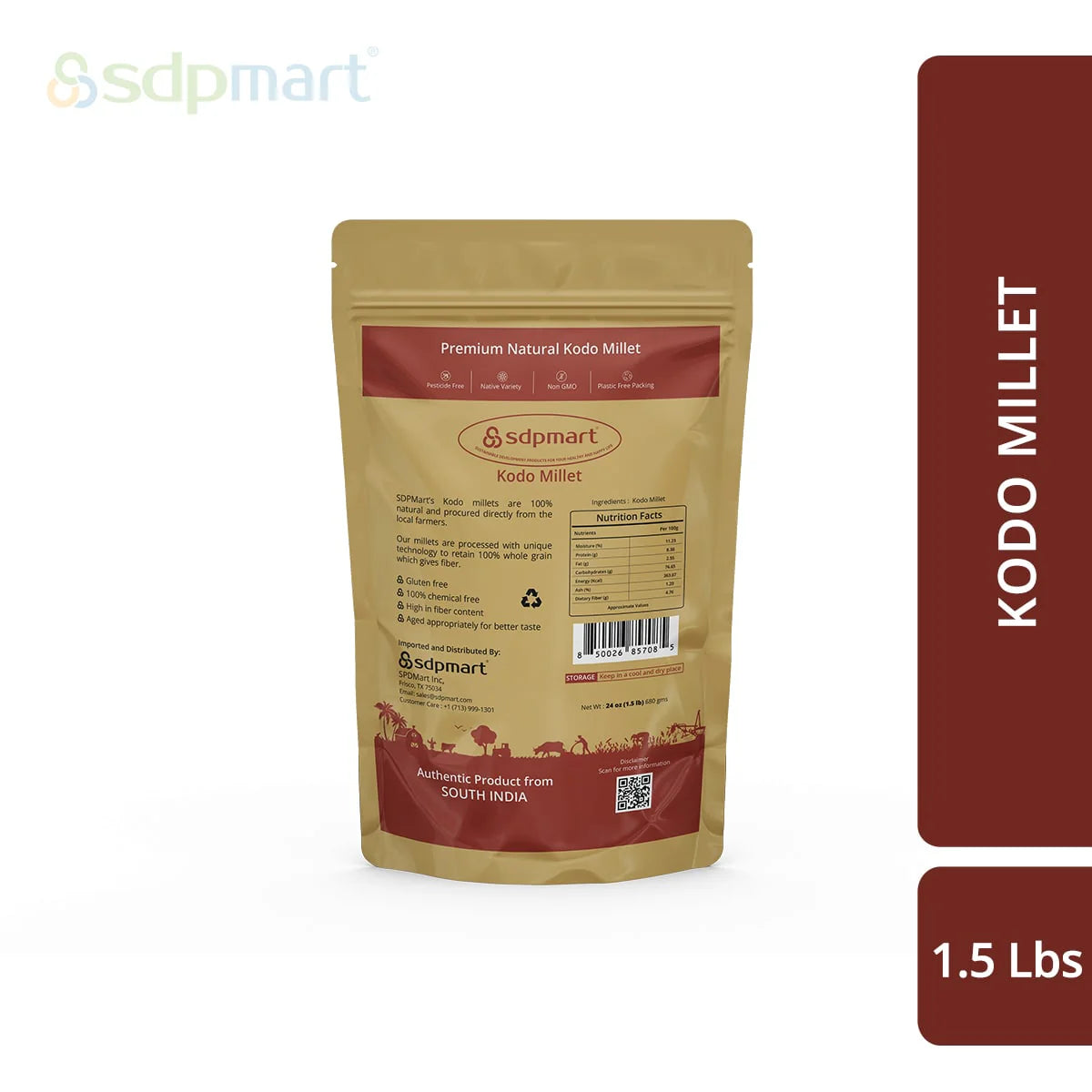 SDPMart Premium Kodo Millet 1.5 LB