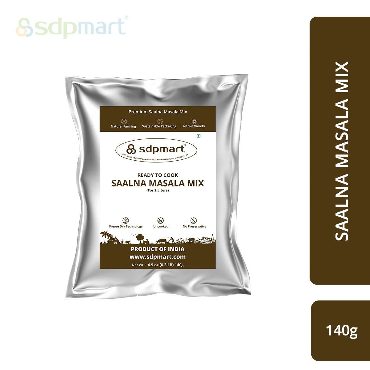 SDP Mart Saalna (Veg or NonVeg) Masala Mix for 2 Ltrs