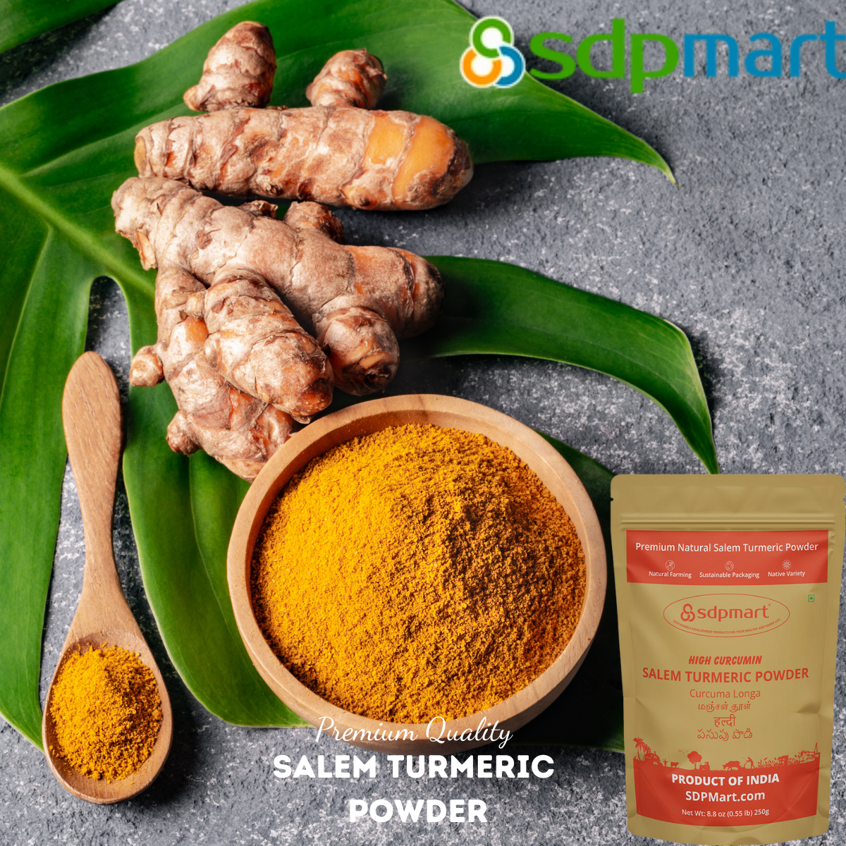 SDPMart Premium Salem Turmeric Powder 250 Gms
