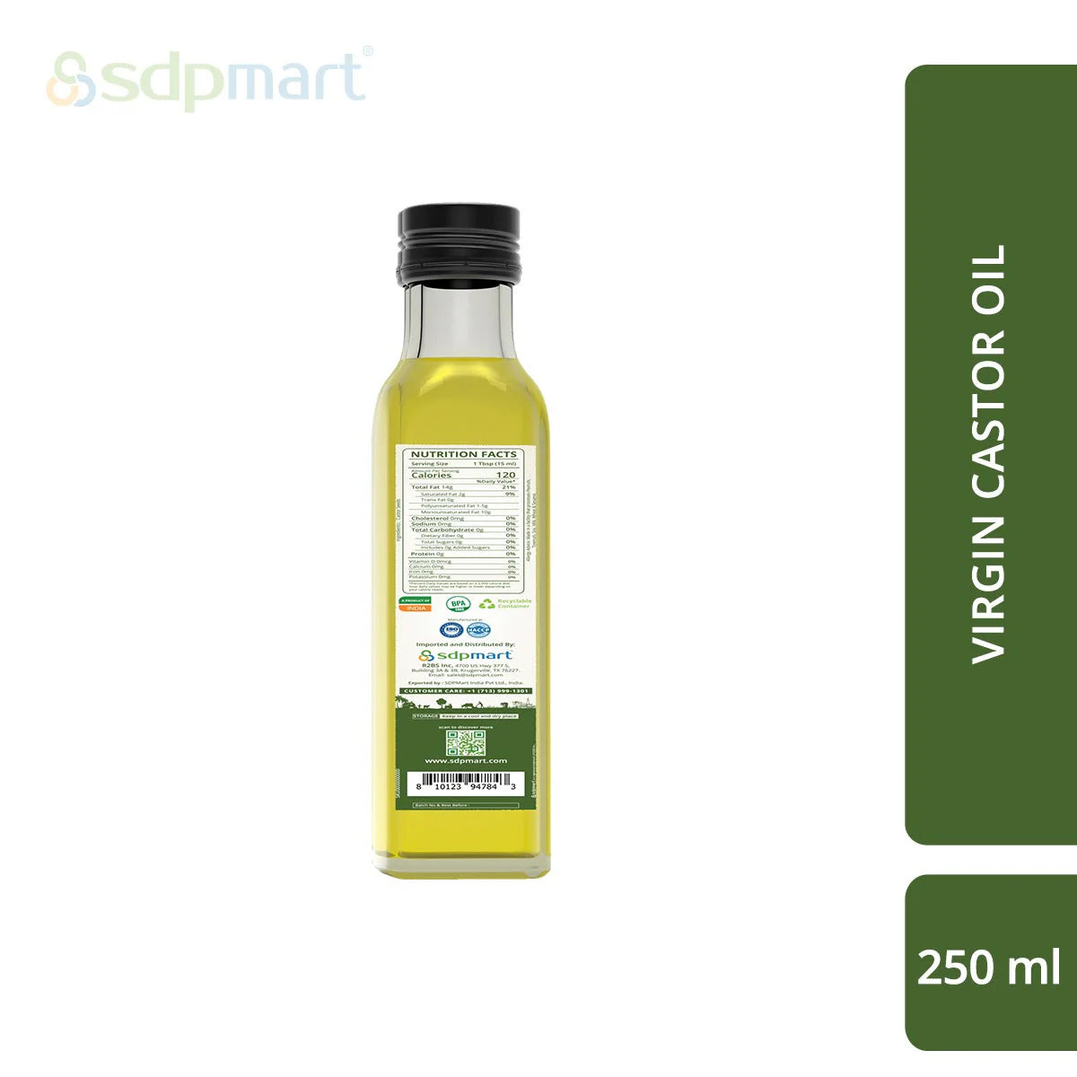 SDP Mart Cold Pressed Virgin Castor Oil