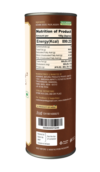 Chekko Cold Pressed Virgin Sesame Oil