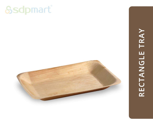 SDPMart Premium Palm Leaf Plate Rectangle Tray 15X10 INCH - SDPMart